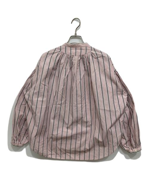manon（マノン）manon (マノン) ストライプアミカルシャツ ピンク サイズ:Sの古着・服飾アイテム