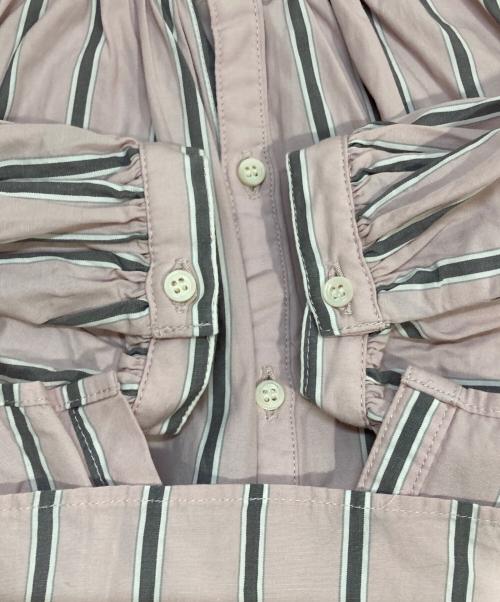 manon（マノン）manon (マノン) ストライプアミカルシャツ ピンク サイズ:Sの古着・服飾アイテム