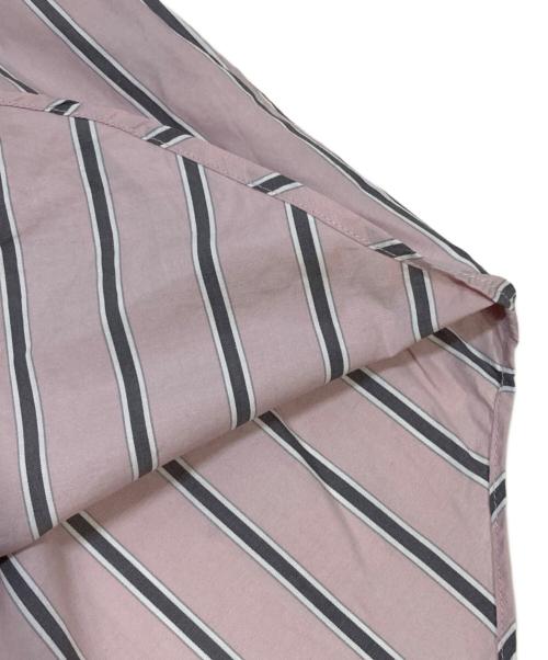 manon（マノン）manon (マノン) ストライプアミカルシャツ ピンク サイズ:Sの古着・服飾アイテム