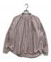 manon（マノン）の古着「ストライプアミカルシャツ」｜ピンク