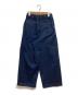 MARKAWARE (マーカウェア) DENIM PLEATED WIDE TROUSERS インディゴ サイズ:S：11000円