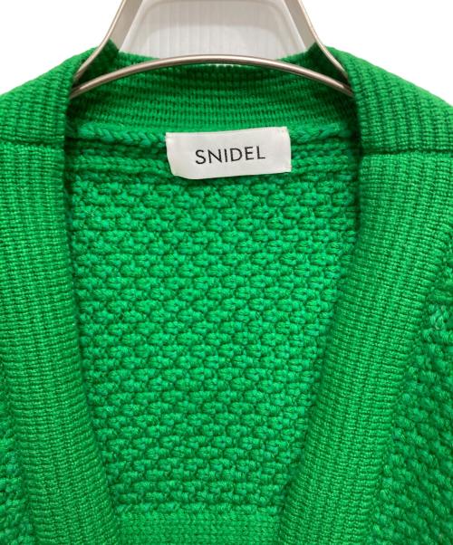 Snidel（スナイデル）Snidel (スナイデル) ドロストケーブルカーディガン グリーン サイズ:Fの古着・服飾アイテム