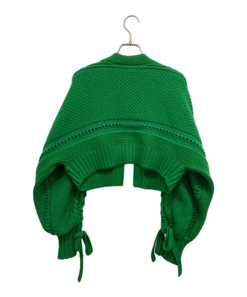 Snidel（スナイデル）Snidel (スナイデル) ドロストケーブルカーディガン グリーン サイズ:Fの古着・服飾アイテム