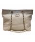 TORY BURCH（トリーバーチ）の古着「レザートートバッグ」｜アイボリー