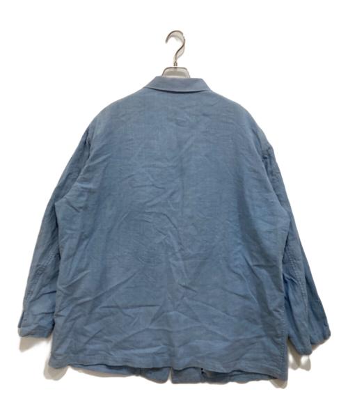 Y's for men（ワイズフォーメン）Y's for men (ワイズフォーメン) ヘビーリネンショップコート インディゴ サイズ:Lの古着・服飾アイテム