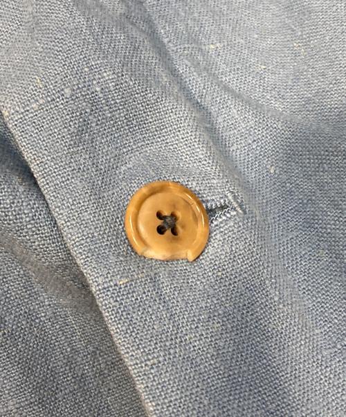 Y's for men（ワイズフォーメン）Y's for men (ワイズフォーメン) ヘビーリネンショップコート インディゴ サイズ:Lの古着・服飾アイテム