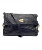 TORY BURCHトリーバーチ）の古着「レザーショルダーバッグ」｜ブラック