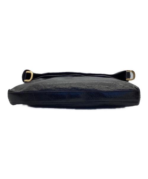 TORY BURCH（トリーバーチ）TORY BURCH (トリーバーチ) レザーショルダーバッグ ブラックの古着・服飾アイテム