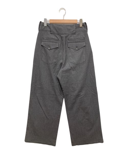 SEEKSOLE（シークソール）SeekSole (シークソール) ss stripe slacks グレー サイズ:Lの古着・服飾アイテム