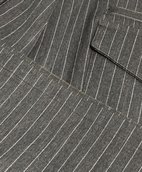 SEEKSOLE（シークソール）SeekSole (シークソール) ss stripe slacks グレー サイズ:Lの古着・服飾アイテム