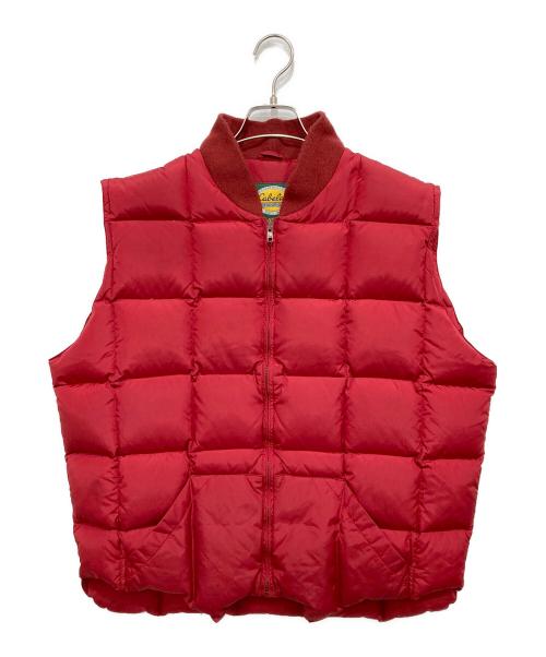 Cabela's（カベラス）Cabela's (カベラス) ダウンベスト レッド サイズ:Lの古着・服飾アイテム