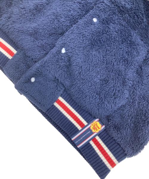 ROMANTIC CROWN（ロマンティック クラウン）ROMANTIC CROWN (ロマンティック クラウン) CHUPA CHUPS (チュッパチャプス) フリースジャケット ネイビー サイズ:襟毛玉有の古着・服飾アイテム