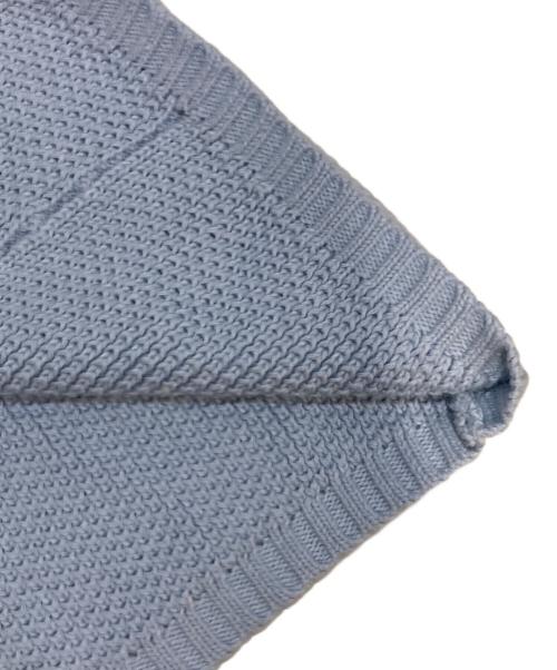 L'AUBE BLANC（ローブ ブラン）L'AUBE BLANC (ローブブラン) Basket Knit Cardigan スカイブルー サイズ:Freeの古着・服飾アイテム