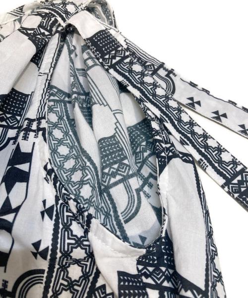 L'AUBE BLANC（ローブ ブラン）L'AUBE BLANC (ローブブラン) Geometric tiered Dress ブラック サイズ:Mの古着・服飾アイテム