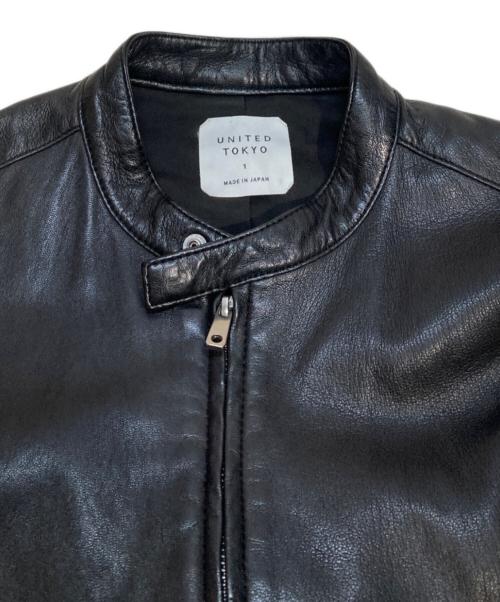 UNITED TOKYO（ユナイテッドトーキョー）UNITED TOKYO (ユナイテッドトーキョー) シングルライダースジャケット ブラック サイズ:Sの古着・服飾アイテム
