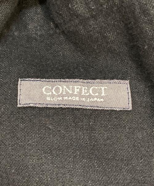 nestrobe confect（ネストローブ コンフェクト）nestrobe confect (ネストローブ コンフェクト) 起毛リネンキャンバスカーデジャケット ブラック サイズ:Freeの古着・服飾アイテム