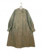 Radiateラディエイト）の古着「ノーカラーコート」｜カーキ