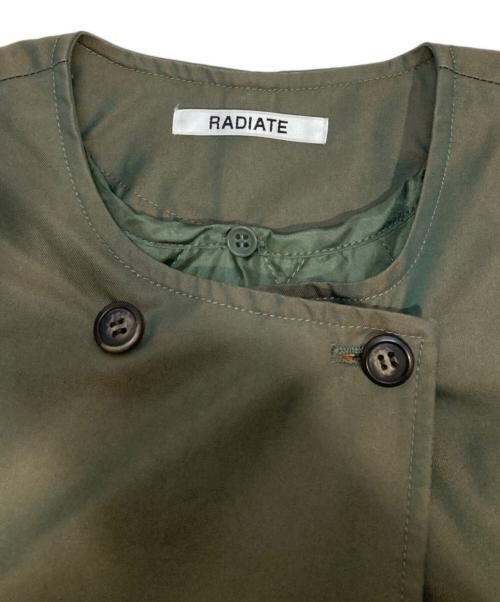 Radiate（ラディエイト）Radiate (ラディエイト) ノーカラーコート カーキ サイズ:Mの古着・服飾アイテム