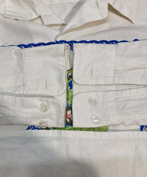 CALEE（キャリー）CALEE (キャリー) MASH UP (マッシュアップ) ドラゴンプリントシャツ ホワイト サイズ:Mの古着・服飾アイテム