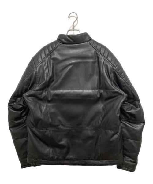 KADOYA（カドヤ）KADOYA (カドヤ) ラムレザーダウンジャケット ブラック サイズ:4Lの古着・服飾アイテム