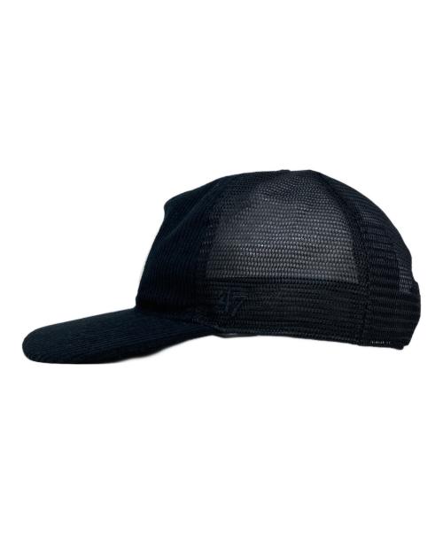 kith nyc（キスニューヨークシティ）kith nyc (キスニューヨークシティ) 47BRAND (フォーティーセブンブランド) コーデュロイトラッカーキャップ ブラック サイズ:Freeの古着・服飾アイテム