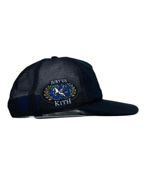kith nyc（キスニューヨークシティ）kith nyc (キスニューヨークシティ) 47BRAND (フォーティーセブンブランド) コーデュロイトラッカーキャップ ブラック サイズ:Freeの古着・服飾アイテム