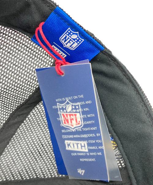 kith nyc（キスニューヨークシティ）kith nyc (キスニューヨークシティ) 47BRAND (フォーティーセブンブランド) コーデュロイトラッカーキャップ ブラック サイズ:Freeの古着・服飾アイテム