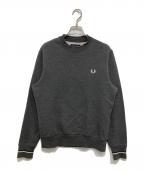 FRED PERRYフレッドペリー）の古着「クルーネックスウェット」｜グレー