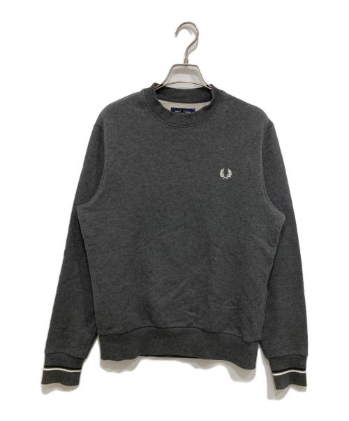 FRED PERRY（フレッドペリー）FRED PERRY (フレッドペリー) クルーネックスウェット グレー サイズ:Sの古着・服飾アイテム