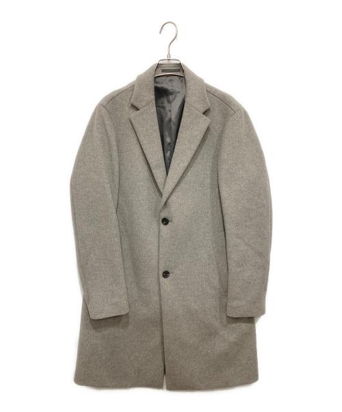 EDIFICE（エディフィス）EDIFICE (エディフィス) 140S ビーバー チェスターコート グレー サイズ:Lの古着・服飾アイテム