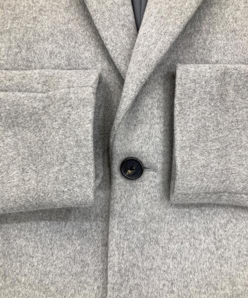 EDIFICE（エディフィス）EDIFICE (エディフィス) 140S ビーバー チェスターコート グレー サイズ:Lの古着・服飾アイテム