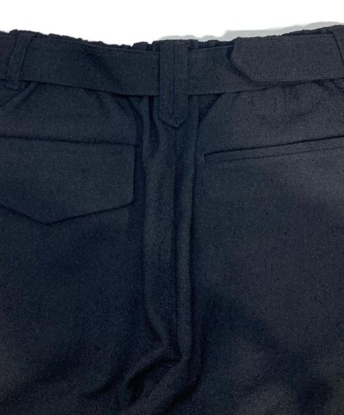 CULLNI（クルニ）CULLNI (クルニ) Slub Tweed 2 Tuck Wide Pants ブラック サイズ:Mの古着・服飾アイテム