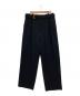 CULLNI（クルニ）の古着「Slub Tweed 2 Tuck Wide Pants」｜ブラック