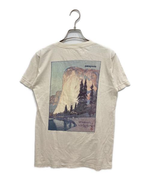 Patagonia Beneficial T's（パタゴニア ベネフィシャル ティーズ）Patagonia Beneficial T's (パタゴニア ベネフィシャル ティーズ) バックプリントカットソー アイボリー サイズ:Sの古着・服飾アイテム