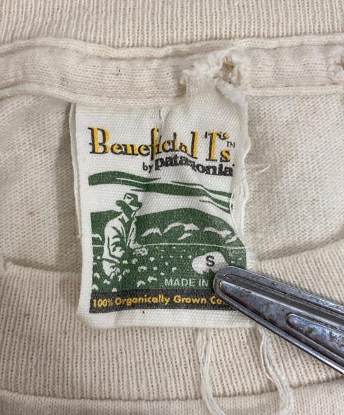 Patagonia Beneficial T's（パタゴニア ベネフィシャル ティーズ）Patagonia Beneficial T's (パタゴニア ベネフィシャル ティーズ) バックプリントカットソー アイボリー サイズ:Sの古着・服飾アイテム