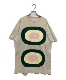 marimekko（マリメッコ）の古着「カットソーワンピース」｜ベージュ