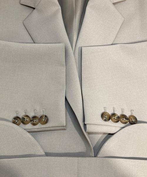 BEAUTY&YOUTH（ビューティーアンドユース）BEAUTY&YOUTH (ビューティーアンドユース) ダブルクロステーラードジャケット グレー サイズ:Mの古着・服飾アイテム