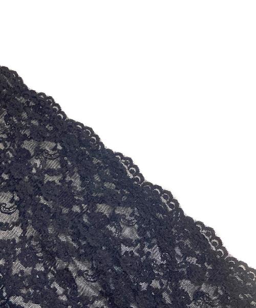 provoke（プロヴォーク）PROVOKE (プロヴォーク) Stretch lace asymmetry スカート ブラック サイズ:Free 未使用品の古着・服飾アイテム