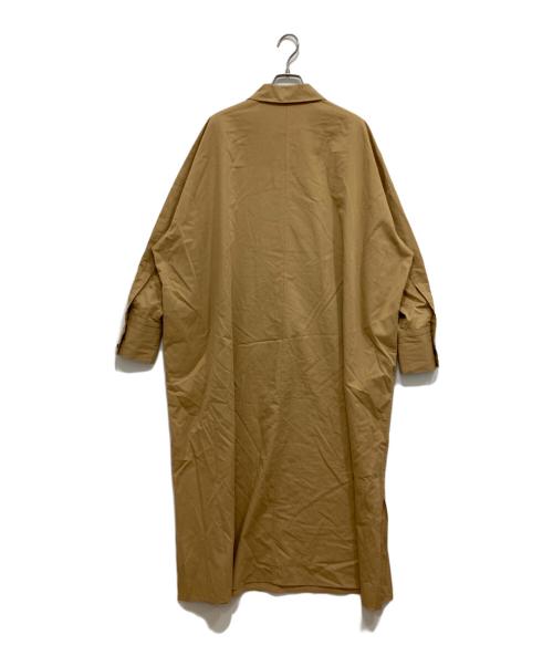 Spick and Span（スピック＆スパン）Spick and Span (スピックアンドスパン) コットンサテンハーフジップワンピース ベージュ サイズ:Sの古着・服飾アイテム