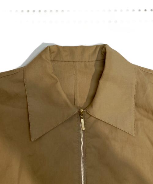 Spick and Span（スピック＆スパン）Spick and Span (スピックアンドスパン) コットンサテンハーフジップワンピース ベージュ サイズ:Sの古着・服飾アイテム