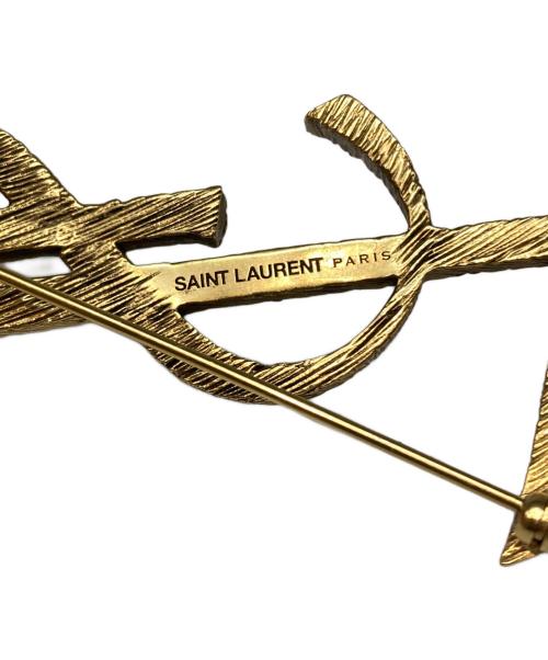 Saint Laurent Paris（サンローランパリ）Saint Laurent Paris (サンローランパリ) ブローチ ゴールドの古着・服飾アイテム