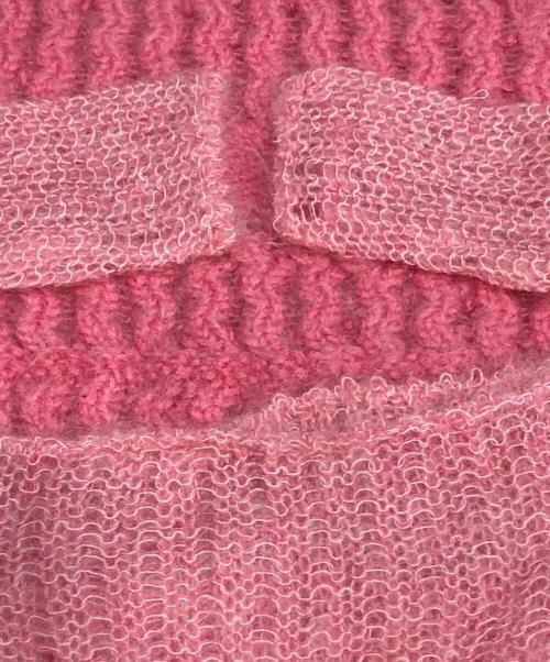 Ameri（アメリ）Ameri (アメリ) BUMPY SHEER DOCKING KNIT ピンク サイズ:freeの古着・服飾アイテム