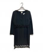 CELINEセリーヌ）の古着「アンサンブルオケージョンワンピース」｜ブラック