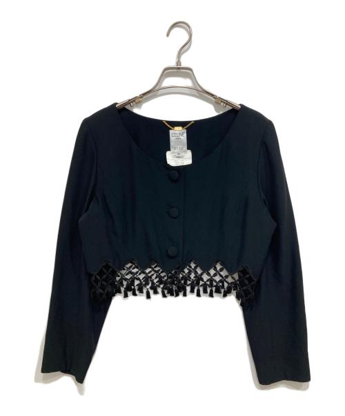 CELINE（セリーヌ）CELINE (セリーヌ) アンサンブルオケージョンワンピース ブラック サイズ:L(40)の古着・服飾アイテム