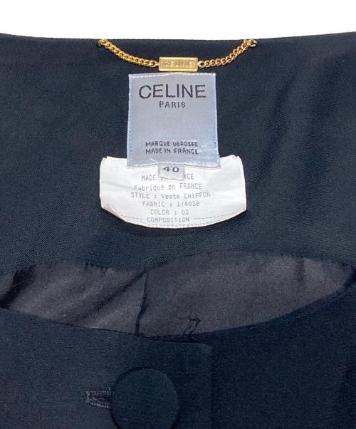 CELINE（セリーヌ）CELINE (セリーヌ) アンサンブルオケージョンワンピース ブラック サイズ:L(40)の古着・服飾アイテム