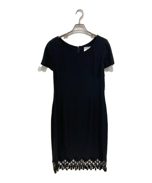 CELINE（セリーヌ）CELINE (セリーヌ) アンサンブルオケージョンワンピース ブラック サイズ:L(40)の古着・服飾アイテム