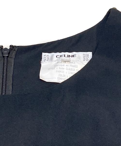 CELINE（セリーヌ）CELINE (セリーヌ) アンサンブルオケージョンワンピース ブラック サイズ:L(40)の古着・服飾アイテム