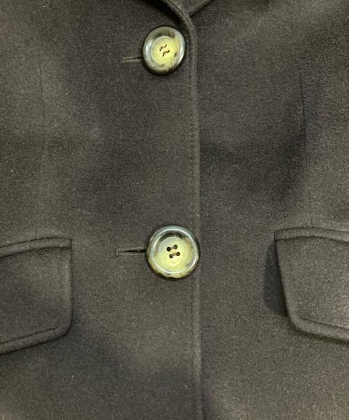 CELINE（セリーヌ）CELINE (セリーヌ) カシミヤ混シングルコート ブラウン サイズ:M(38)の古着・服飾アイテム