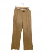 CELINEセリーヌ）の古着「キャメルヘアーワイドパンツ」｜ベージュ
