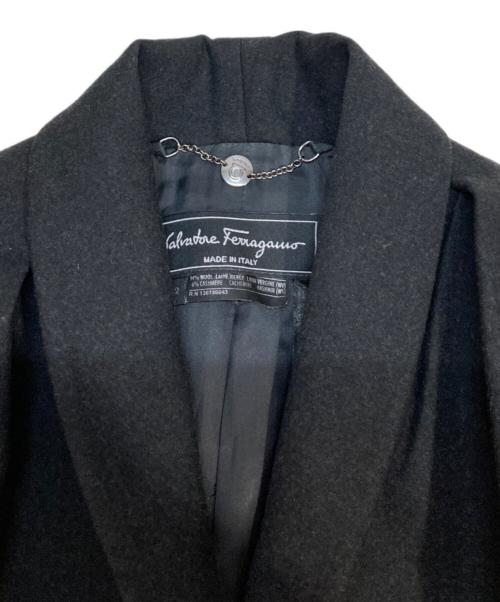 Salvatore Ferragamo（サルヴァトーレ フェラガモ）Salvatore Ferragamo (サルヴァトーレ フェラガモ) テーラードジャケット ブラック サイズ:L (42)の古着・服飾アイテム